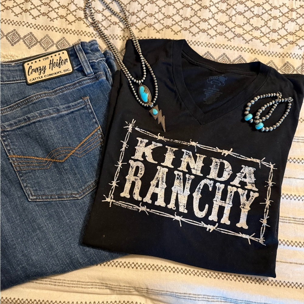 Kinda Ranchy Black Graphic Tee